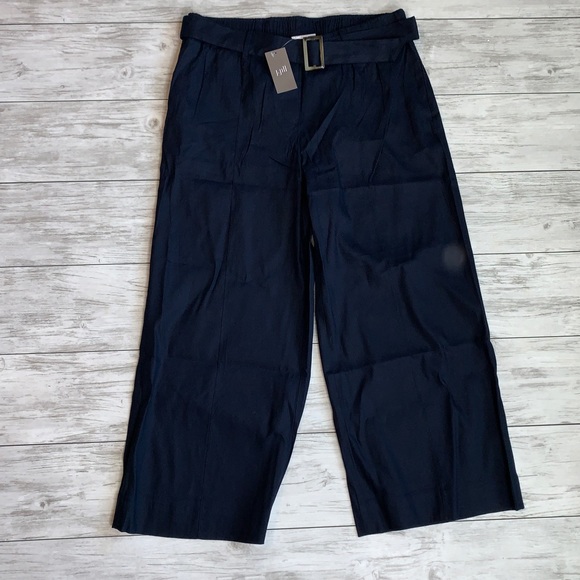 J Jill Blue Linen Stretch Pants Size Medium - Picture 1 of 5